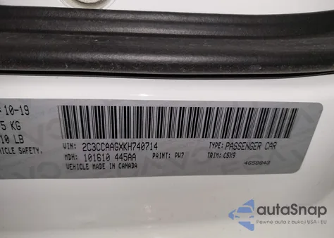 2019 Chrysler 300 Touring from USA, damaged, VIN 2C3CCAAGXKH740714